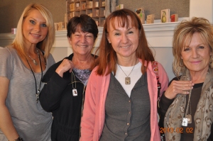 Sylvia Schmier, Pam Gottula, & Patty Sneed w/ Sandy from Wicked Steel