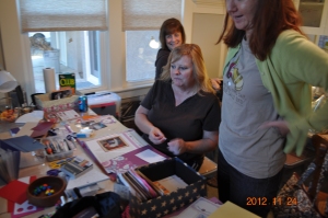 First Craft All Day Event - Nov. 2012.  Sylvia Schmier, Valerie Casal, Sherry Coleman